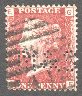Great Britain Scott 33 Used Plate 199 - GE - Click Image to Close